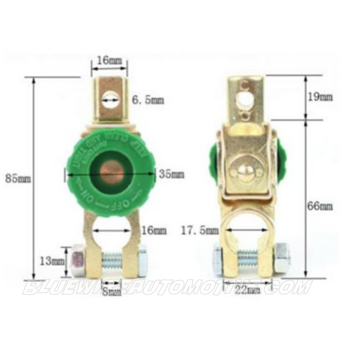 POSITIVE BATTERY ISOLATION DISCONNECTOR TERMINAL Bluewire Automotive
