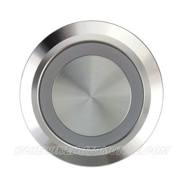 SILVER SERIES BILLET BUTTON-LATCHING/MOMENTARY-22mm-BLANK