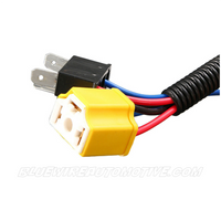 HEADLIGHT LOW/HIGH BEAM POWER BOOSTER RELAY WIRING HARNESS KIT-H4/H7-12v-40amp