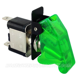 MISSILE FLIP SWITCH - LED GREEN ON/OFF - BWASW0512