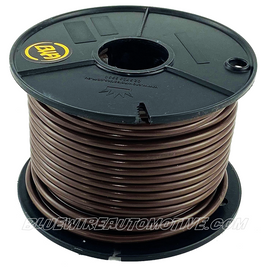 BROWN SINGLE CORE WIRE ROLL 3mm - 10amp - 100mtrs - BWA300BR100