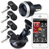 SMARTPHONE TPMS BLUETOOTH TYRE PRESSURE MONITOR SYSTEM-IPHONE/ANDROID