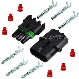WEATHER PROOF SEALED CONNECTOR PLUG 3PN - BWAP0102