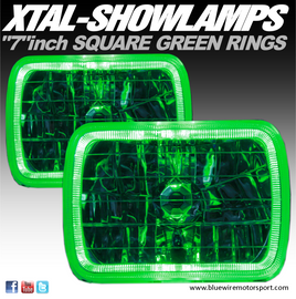 XTAL-SHOWLAMPS COLOURED GREEN (7inch Square)