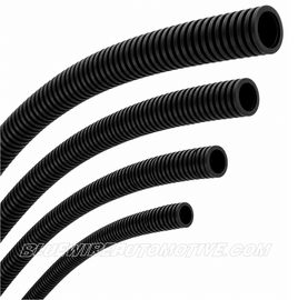BLACK PLASTIC CORRUGATED CONDUIT (NON-SPLIT TUBE) 10xMETER ROLLS