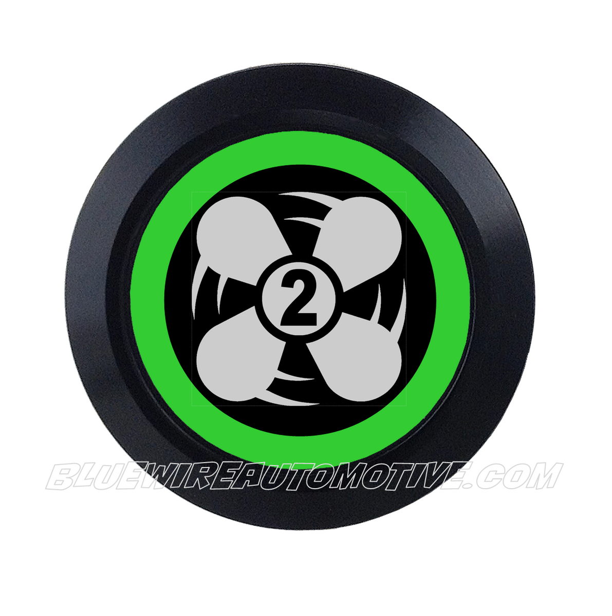 BLACK SERIES BILLET BUTTON-22mm-FAN 2| Bluewire Automotive
