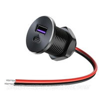 
              BILLET BLACK SERIES USB CAMERA/PHONE CHARGER OUTLET-BWAUSBBS22
            