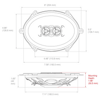 
              HOLDEN HK HT HG 5"x 7" DVC DUAL VOICE COIL SPEAKER & FITTING BRACKET-NON GENUINE GM COMPATIBLE PARTS
            