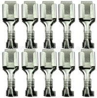 
              10 x TIN PLATED FEMALE UNINSULATED SLIDE LOCKING TERMINAL-22mmx8mm-BWAT0475
            