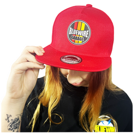 BLUEWIRE GARAGE BASEBALL CAP-RED