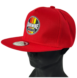 "LIMITED ADDITION" BLUEWIRE GARAGE BASEBALL CAP-RED
