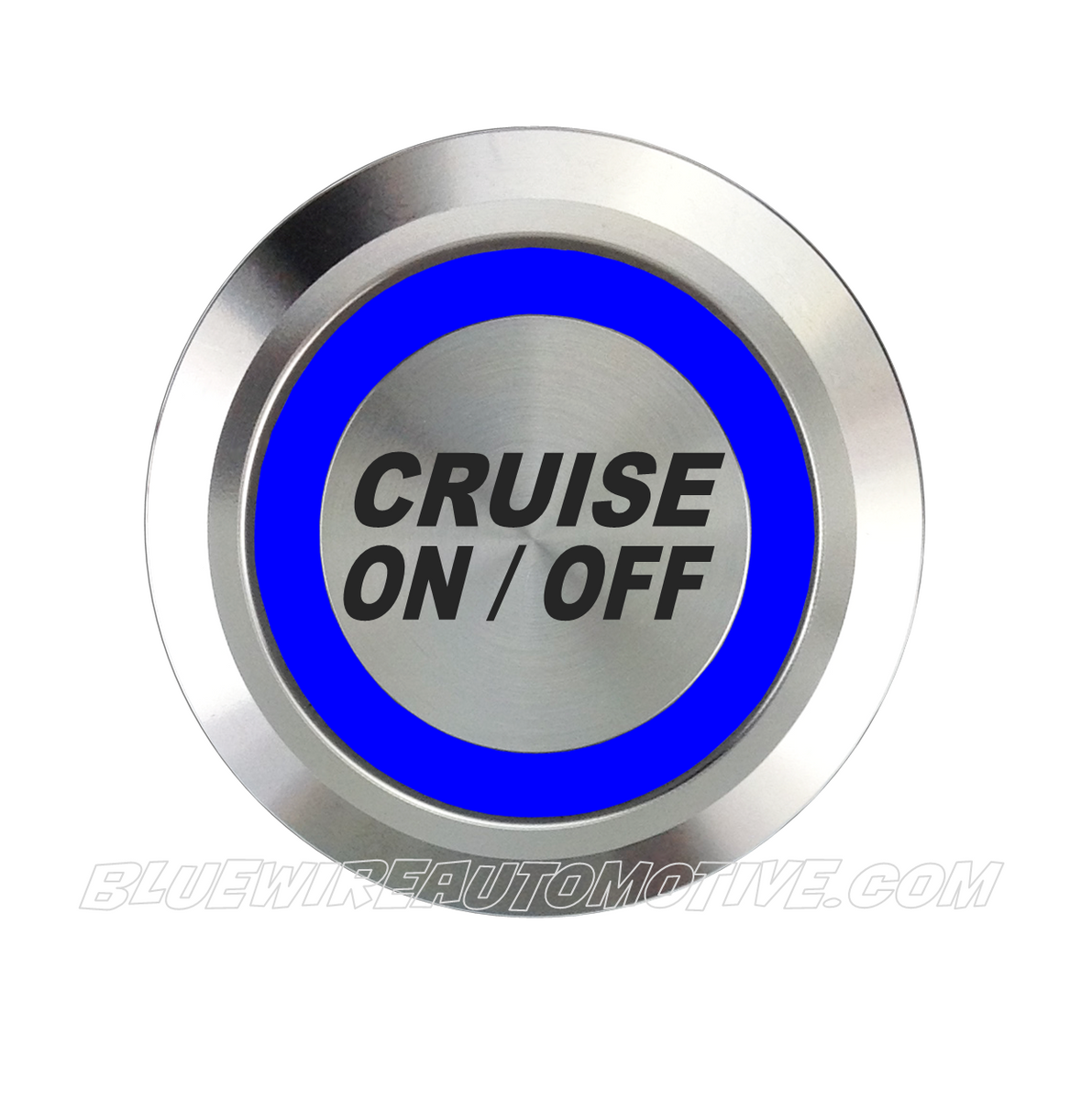 SILVER SERIES BILLET BUTTON CRUISE CONTROL-ON/OFF-19MM| Bluewire Automotive