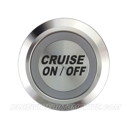 SILVER SERIES BILLET BUTTON CRUISE CONTROL-ON/OFF-19MM