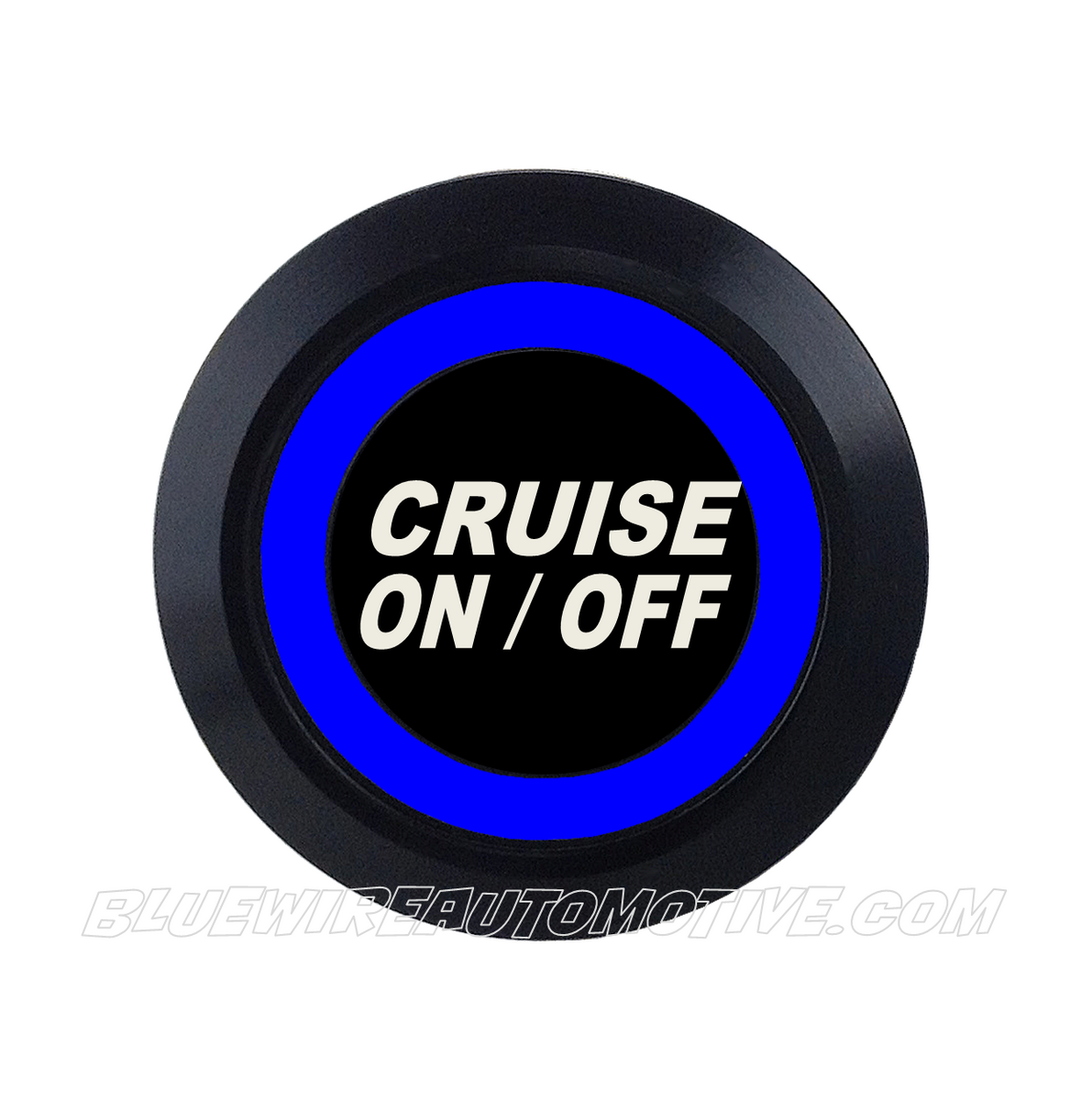 BLACK SERIES BILLET BUTTON-CRUISE CONTROL ON/OFF-19MM| Bluewire Automotive