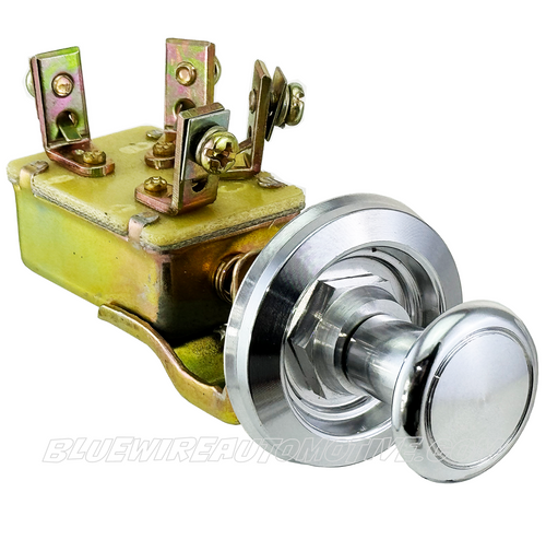 CLASSIC SILVER WINDOW WIPER SWITCHPULL/PUSH2SPEED + WIPER PARK