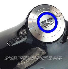 BWA HOLDEN SILVER STEERING COLUMN ENGINE START SWITCH (BUTTON & LOOM ONLY)