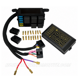 ENGINE BAY MOUNTED RELAY & FUSE BOX KIT PRE-WIRED WITH PLUGS & TERMINALS