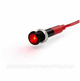ULTRA SMALL BLACK SERIES LED DASH PILOT LIGHT-RED-5mm