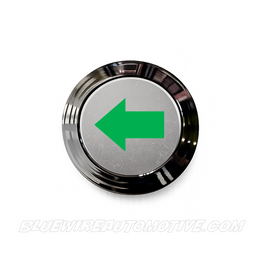 SILVER SERIES FLANGED ARROW TURN SIGNAL PILOT LIGHT-GREEN-12mm