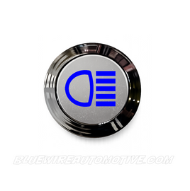 SILVER SERIES FLANGED HIGH-BEAM PILOT LIGHT-BLUE-12mm