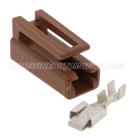 DELPHI PACKARD 56 SERIES BROWN FEMALE GM HEI TACHOMETER CONNECTOR SOCKET-1PN-BWA08917052