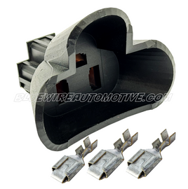 GM H4 HEADLIGHT CONNECTOR SOCKET-3PN-BWAP0117