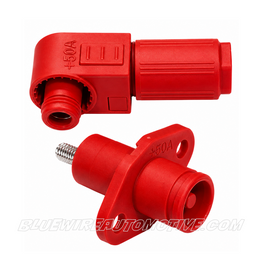 50A QUICK BATTERY CON PLUG & POST-RED-M4-BWAP8680