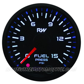 RACEWORKS 52mm ELECTRONIC CARBY FUEL PRESSURE GAUGE KIT (0-15psi)-BWAVPR-311