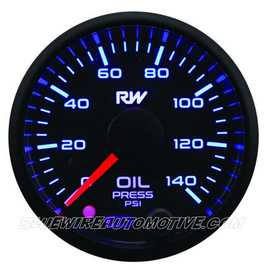 RACEWORKS 52mm ELECTRONIC OIL PRESSURE GAUGE KIT (0-40psi) BWAVPR-303