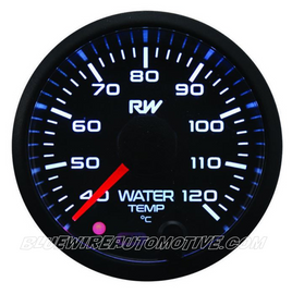 RACEWORKS 52mm ELECTRONIC WATER TEMP GAUGE KIT (40-120degC)-BWAVPR-306