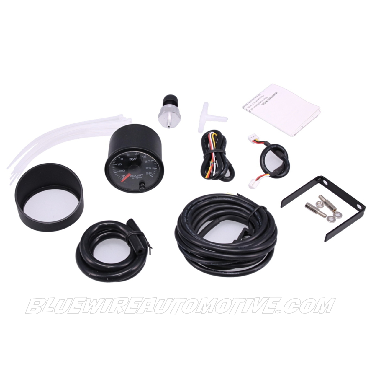 RACWORKS 52mm ELECTRONIC BOOST / VACUUM GAUGE KIT (30psi)-BWAVPR-300