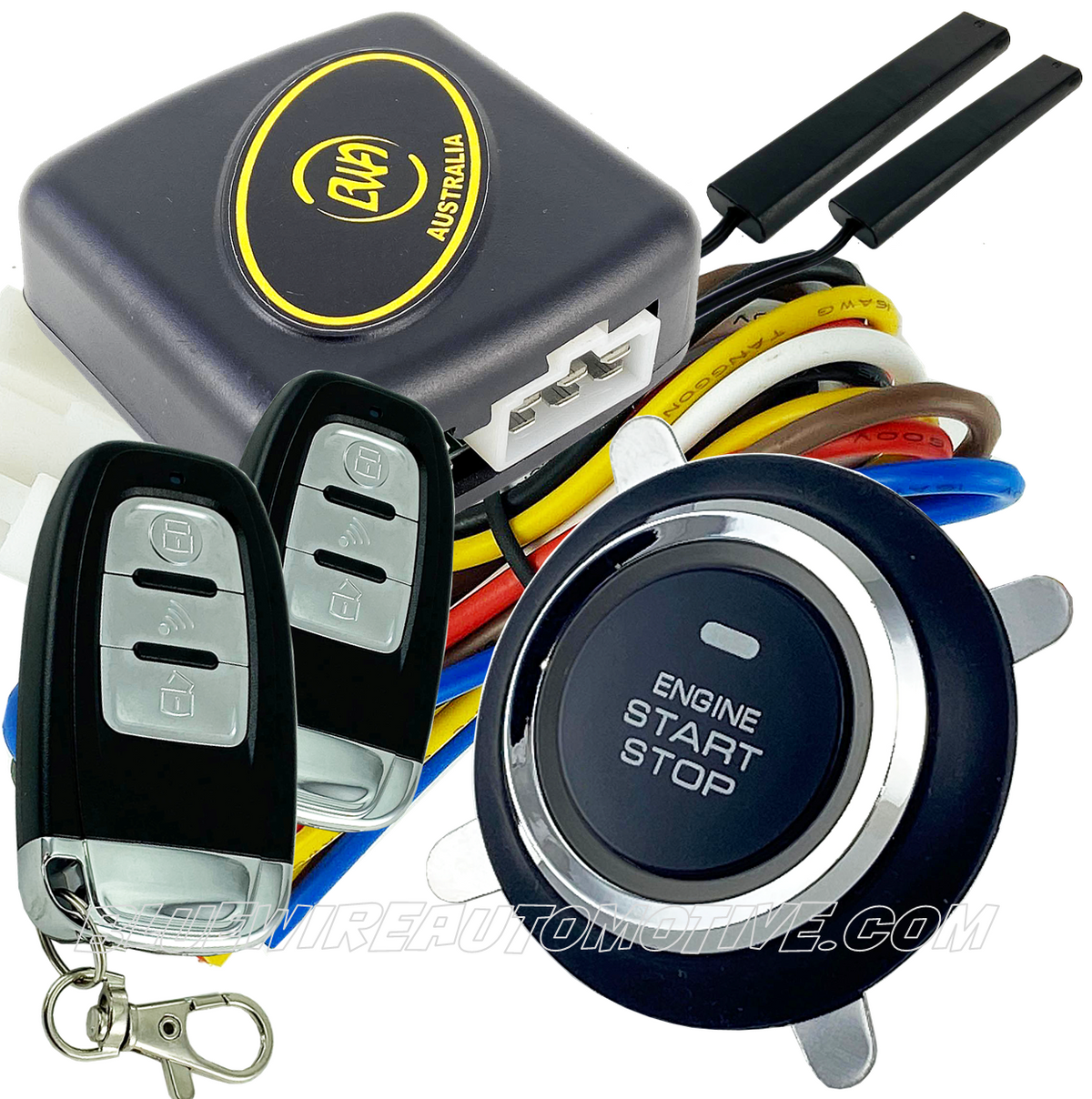 Remote Engine Stop ENGINE START/STOP RFI DASH SYSTEM FOR REMOTE CENTRAL LOCKING-FLAT BUTT ...