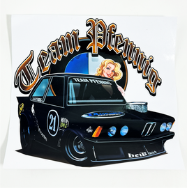 TEAM PFENNIG BMW SLAP STICKERS-SMALL to LARGE