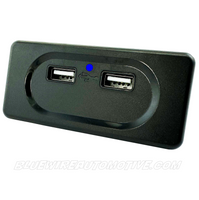 
              BLACK SERIES RECTANGLE USB CAMERA/PHONE CHARGER OUTLET-BWAUSB05
            