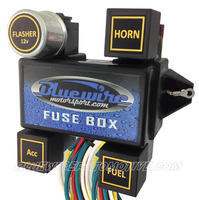
              UNIVERSAL 12-CIRCUIT FUSE BLOCK SHORT HARNESS+FLASH RELAY+HORN RELAY+ACC RELAY+FUEL RELAY
            