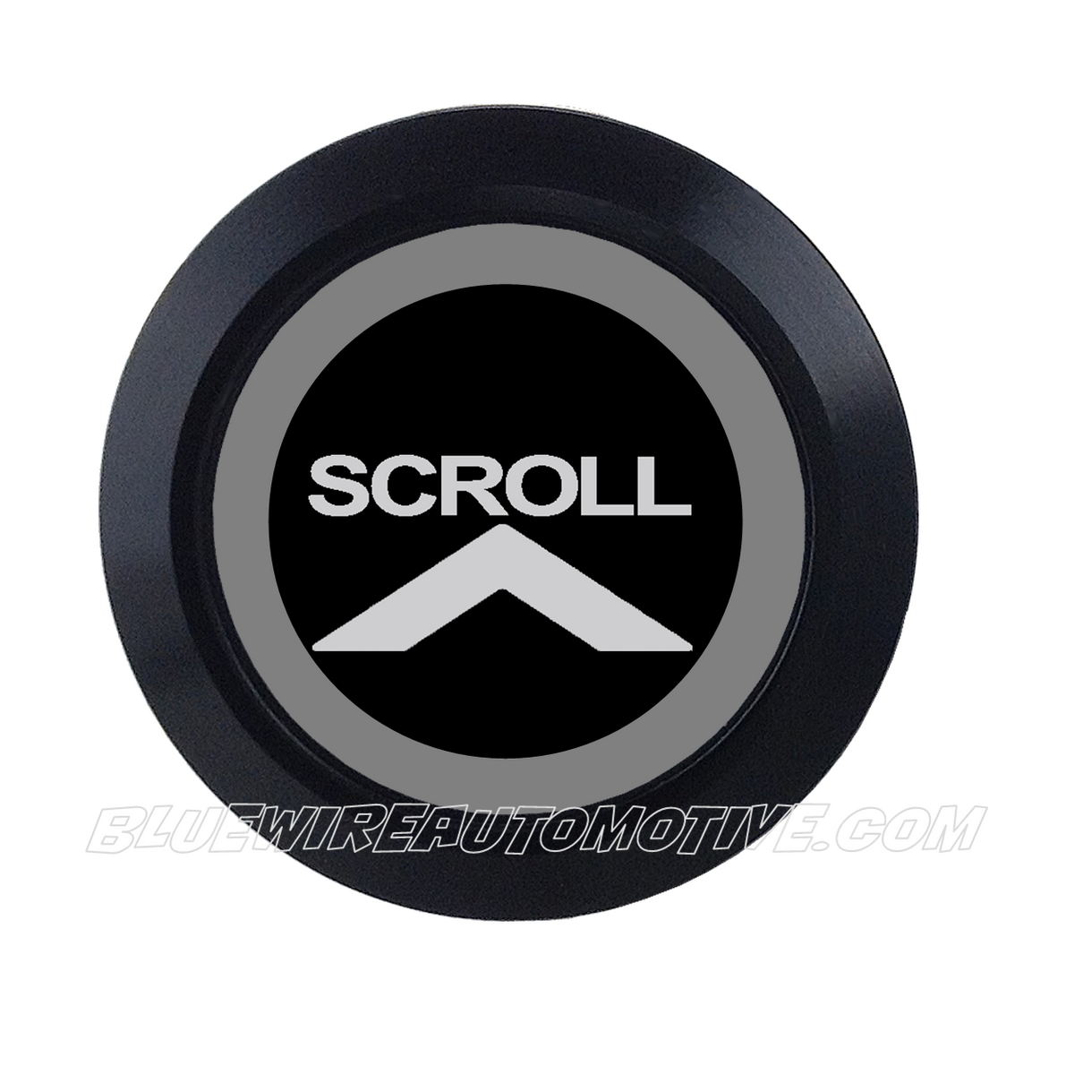 BLACK SERIES BILLET BUTTON-SCROLL UP-MOMENTARY-19mm| Bluewire Automotive