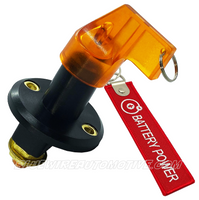
              BATTERY MAIN ISOLATOR SWITCH CLEAR ORANGE 12V 175amp BWABS020
            