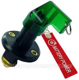 BATTERY MAIN ISOLATOR SWITCH CLEAR GREEN 12V 175amp BWABS022