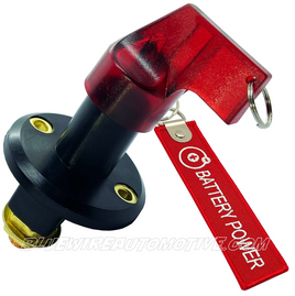 BATTERY MAIN ISOLATOR SWITCH CLEAR RED 12V 175amp BWABS023