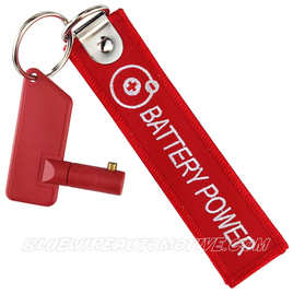 SPARE BATTERY RED MAIN KEY SWITCH (A) + BATTERY POWER KEYTAG