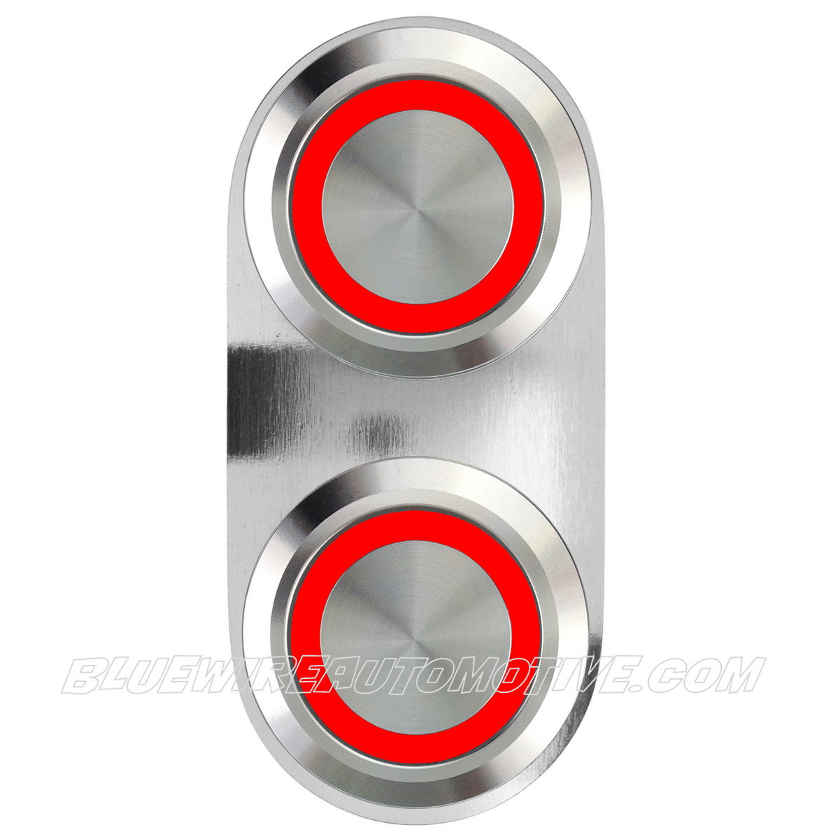 SILVER SERIES BILLET POWER WINDOW SWITCH-SINGLE-RED| Bluewire Automotive