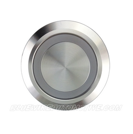 SILVER SERIES BILLET BUTTON-LATCHING/MOMENTARY-19mm-BLANK