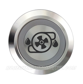 SILVER SERIES DUAL COLOUR BILLET BUTTON-22mm-WATER PUMP or STEERING PUMP
