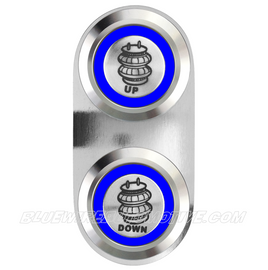 BILLET POWER AIRBAG SWITCH-SINGLE-BLUE