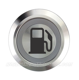 SILVER SERIES DUAL COLOUR BILLET BUTTON-22mm-MOMENTARY-FUEL FLAP