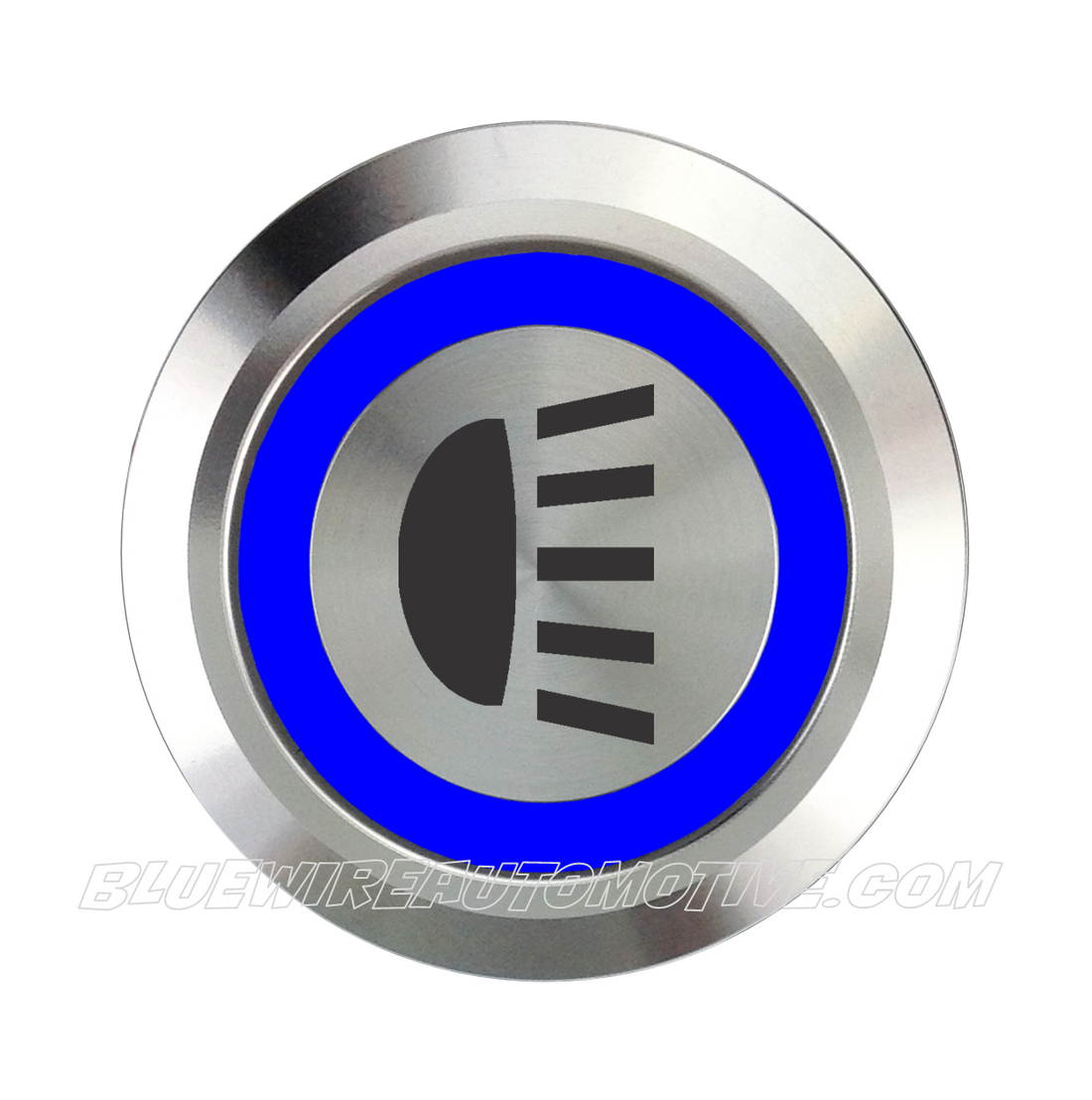 SILVER SERIES DUAL COLOUR BILLET BUTTON-22mm-HEADLIGHT| Bluewire Automotive