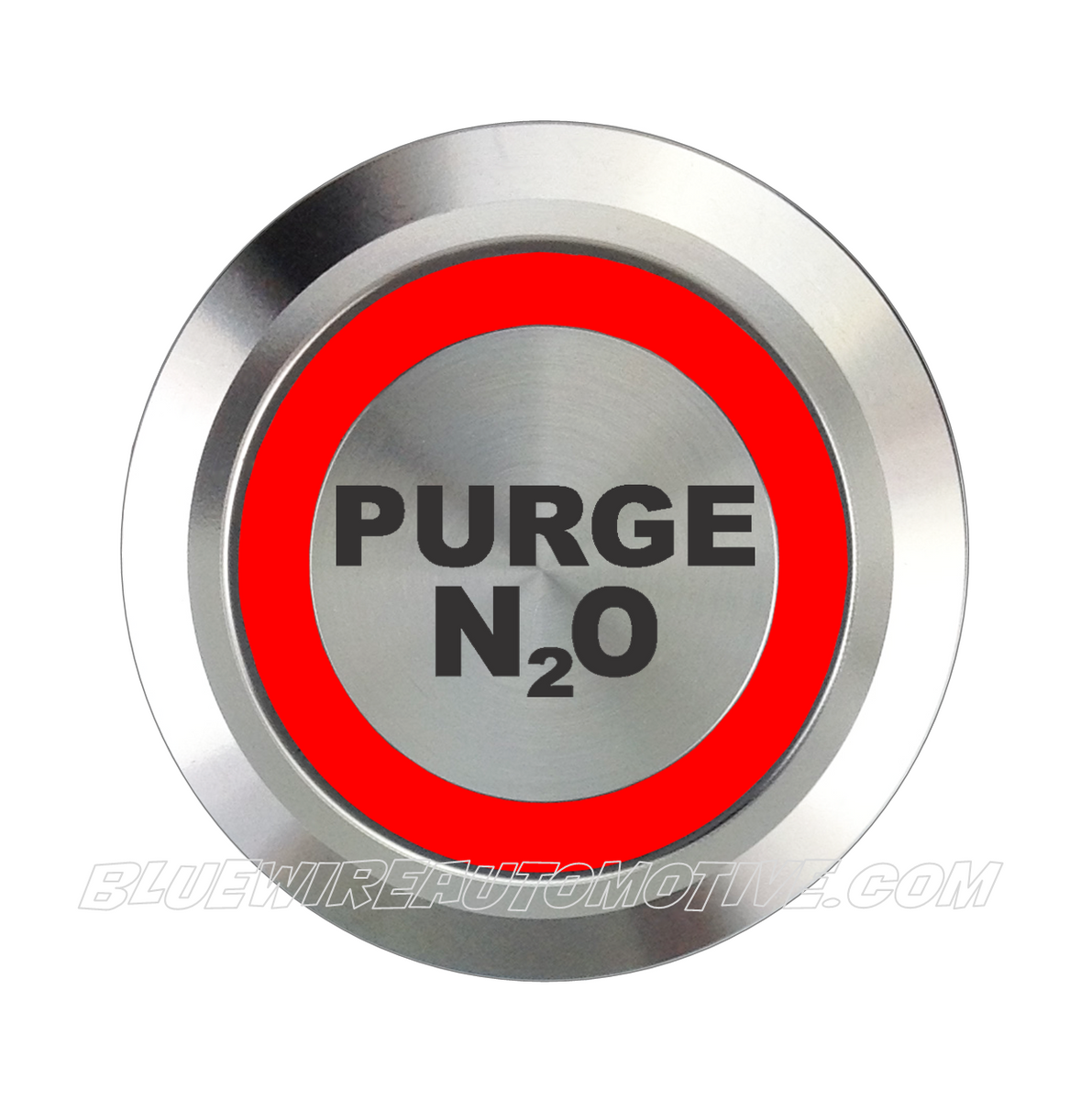 SILVER SERIES DUAL COLOUR BILLET BUTTON-22mm-PURGE N2O| Bluewire Automotive