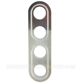 SILVER SERIES BILLET BUTTON PANEL-YOU BUILD IT- 4 HOLE-19mm