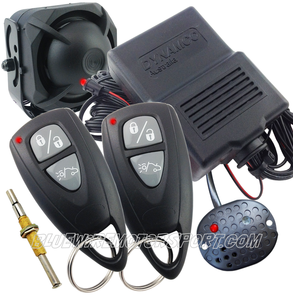 BLACK WIRED CAR ALARM + BATTERY BACKUP SIREN Bluewire Automotive