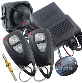 TURBO ASSISTANCE BLACK WIRED CAR ALARM + BATTERY BACKUP